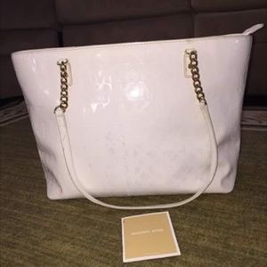 Michael Kors Patent Leather NS JetSet Tote